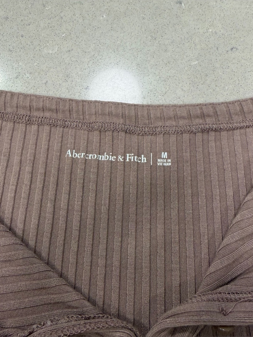 Ribbed Button-Front Blouse - Picture 2 of 4